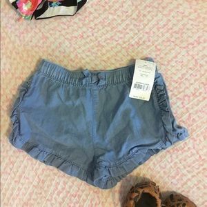 Carters denim/chambray shorts